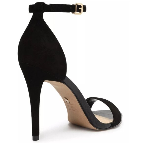 Arezzo Women's Isabelli High Stiletto Sandals - Black Nubuck - Picture 3 of 4